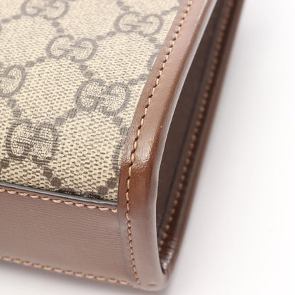 Gucci Handbag Interlocking G Mini Tote Bag 671623 Beige/brown PVC Coated Canvas