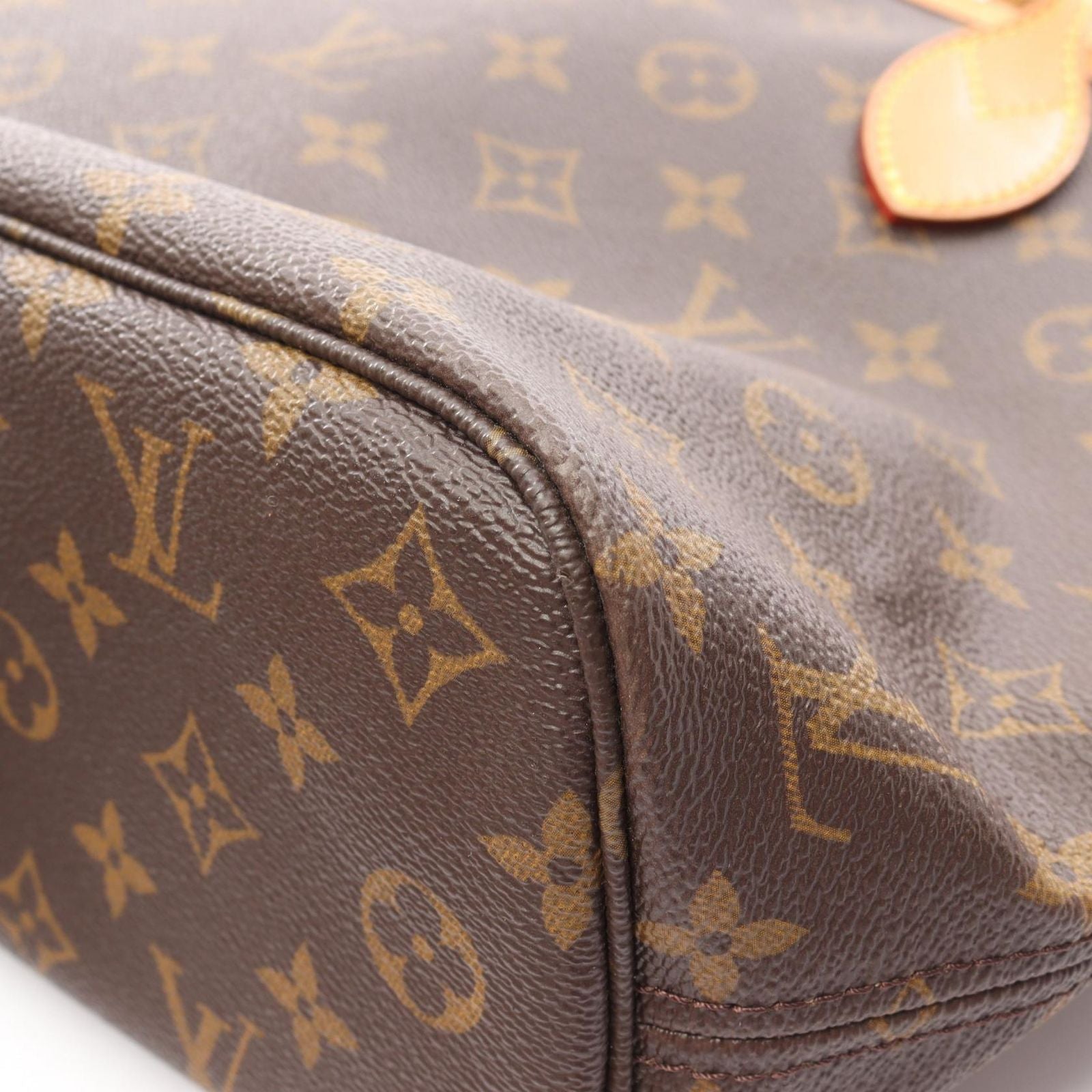 Louis Vuitton Tote Bag Neverfull PM Monogram M40155 PVC Coated Canvas Leather