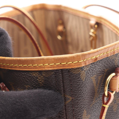 Louis Vuitton Tote Bag Neverfull PM Monogram M40155 PVC Coated Canvas Leather