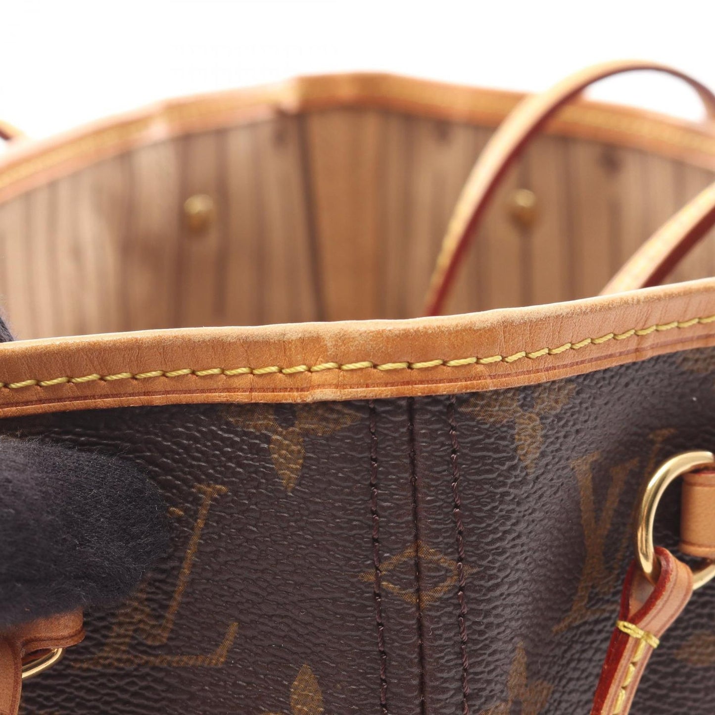 Louis Vuitton Tote Bag Neverfull PM Monogram M40155 PVC Coated Canvas Leather