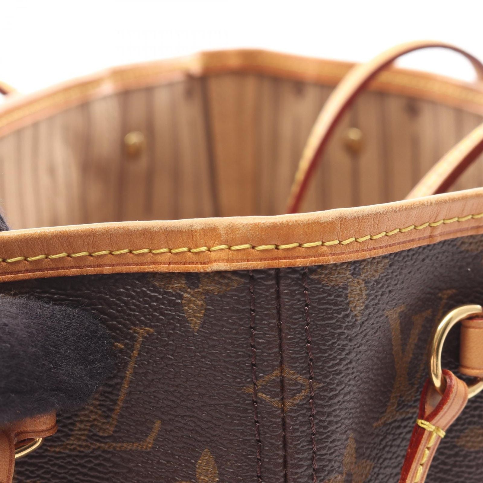 Louis Vuitton Tote Bag Neverfull PM Monogram M40155 PVC Coated Canvas Leather