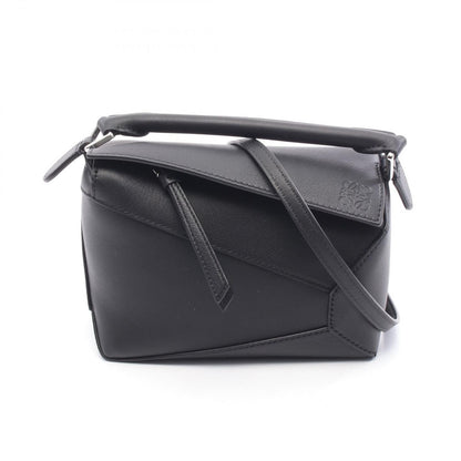 Loewe Handbag Puzzle Edge Mini A510p88x261100 Brown Leather Mini Shoulder Bag