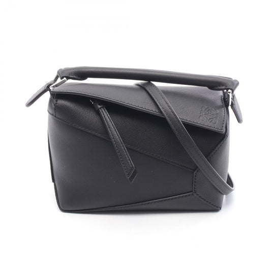 Loewe Handbag Puzzle Edge Mini A510p88x261100 Brown Leather Mini Shoulder Bag