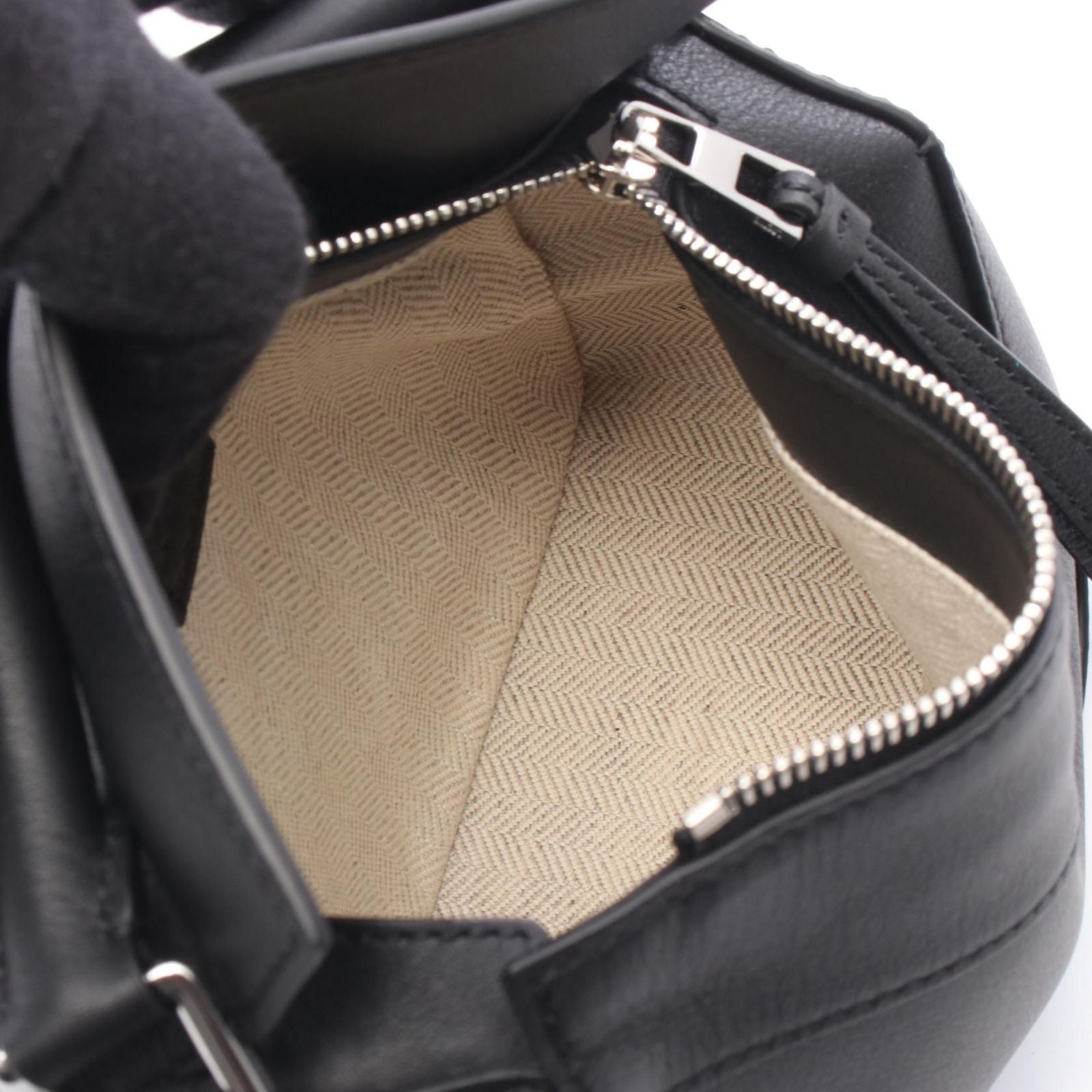 Loewe Handbag Puzzle Edge Mini A510p88x261100 Brown Leather Mini Shoulder Bag