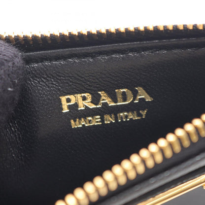 Prada Card Case Saffiano Triang 1mc086qhhf0002 Nero Saffiano Leather Card Case