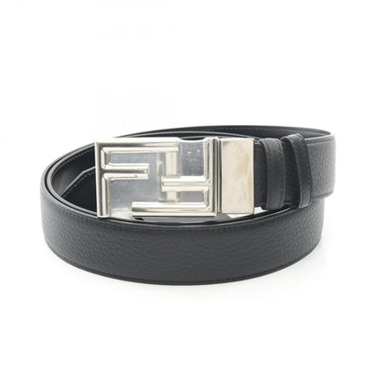 Fendi Belt Ff Logo Buckle 7c034470jf0gxn Black Leather Belt Men's New