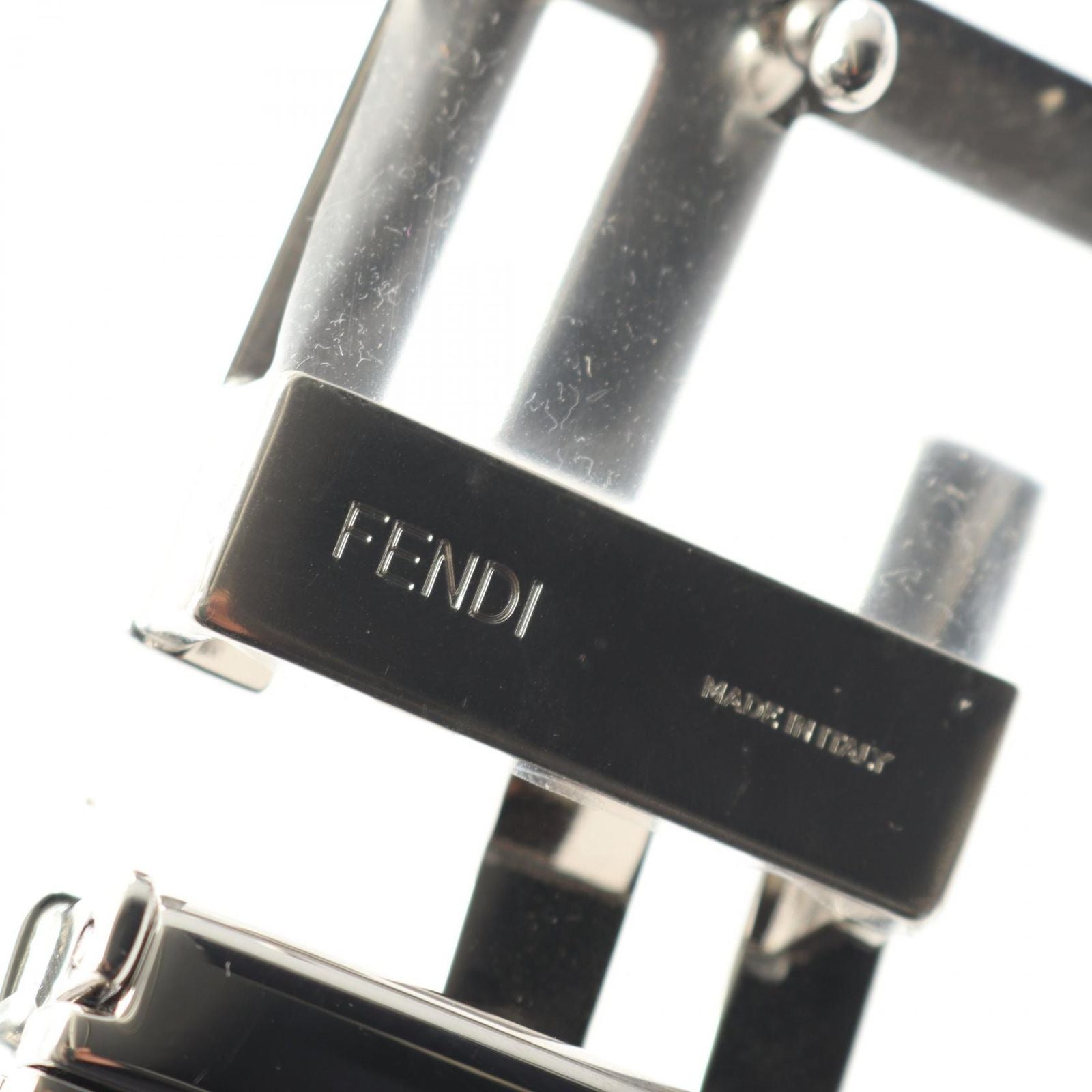 Fendi Belt Ff Logo Buckle 7c034470jf0gxn Black Leather Belt Men's New