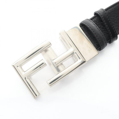 Fendi Belt Ff Logo Buckle 7c034470jf0gxn Black Leather Belt Men's New