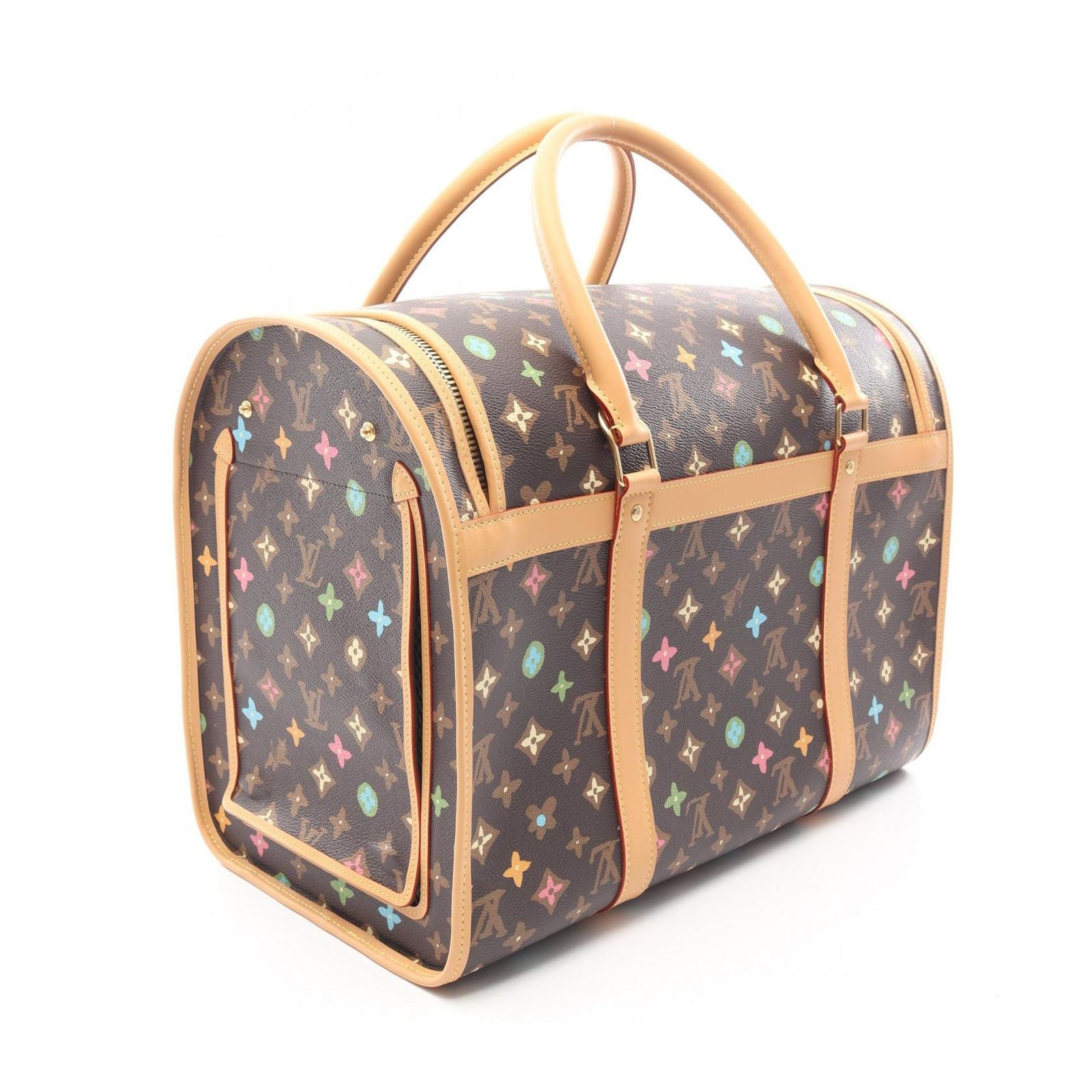 Louis Vuitton Handbag Sack Shiyan Nm M47066 PVC Coated Canvas Leather Sac