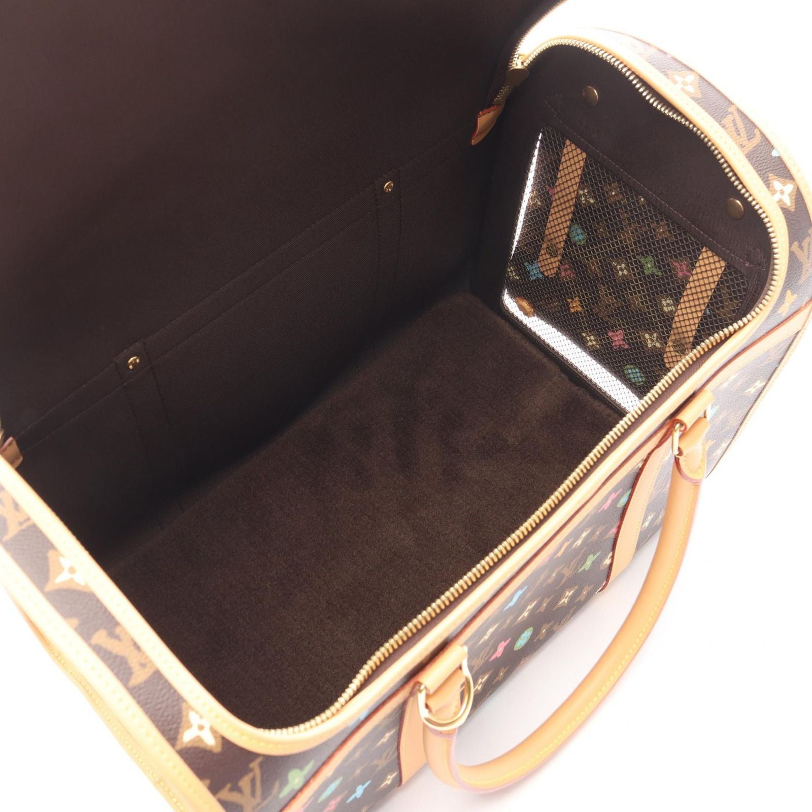 Louis Vuitton Handbag Sack Shiyan Nm M47066 PVC Coated Canvas Leather Sac