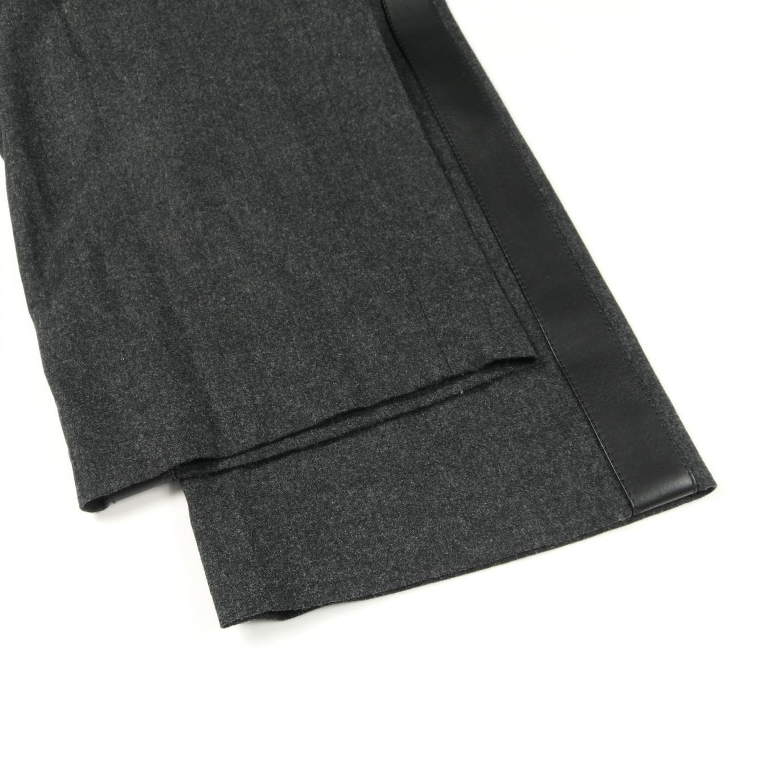 Loewe Pants Tracksuit Trousers Pants Gray Black Wool Pants Men's a