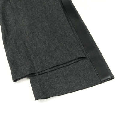 Loewe Pants Tracksuit Trousers Pants Gray Black Wool Pants Men's a