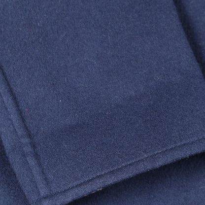 Louis Vuitton Monogram Navy Wool Silk Coat Women's a