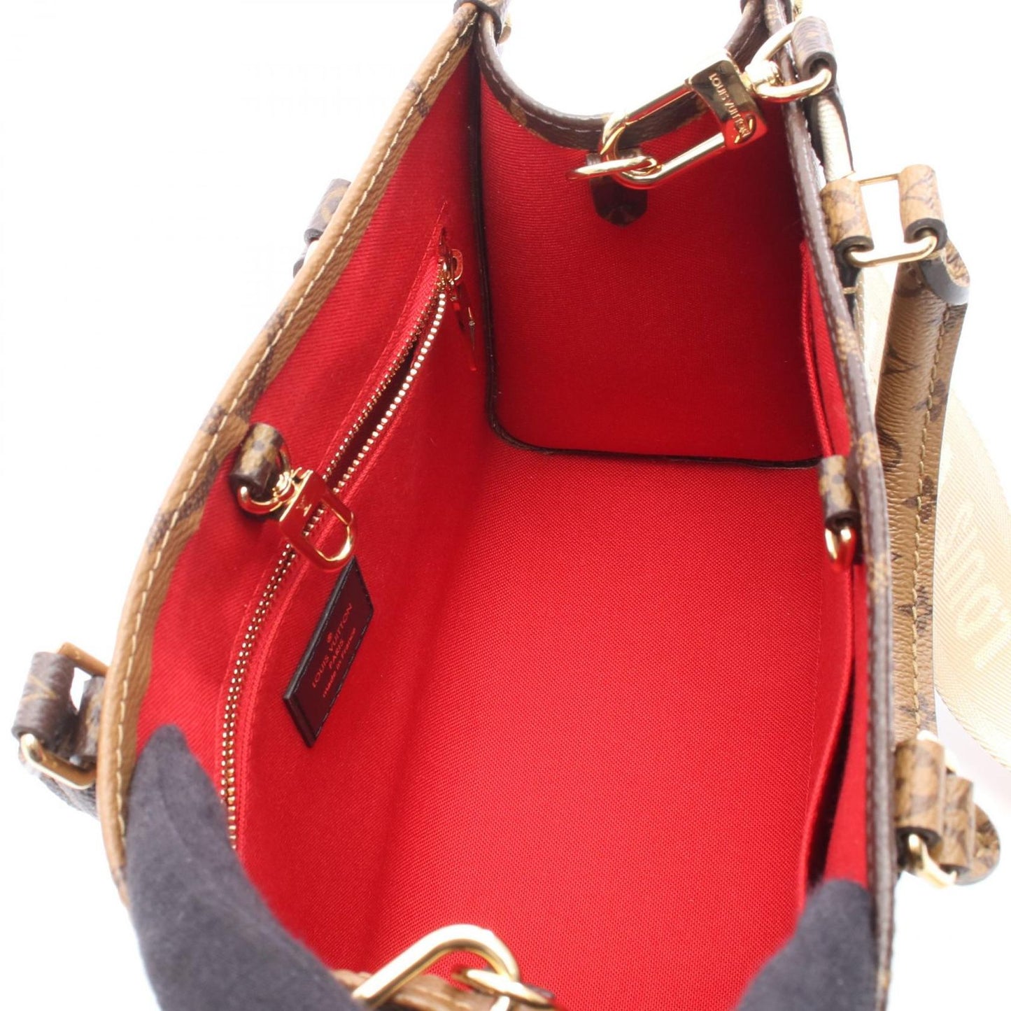 Louis Vuitton Handbag on the Go PM Monogram Giant Reverse M46373 PVC Coated