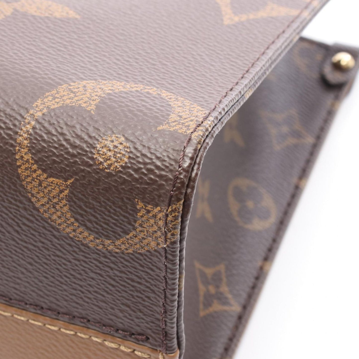 Louis Vuitton Handbag on the Go PM Monogram Giant Reverse M46373 PVC Coated