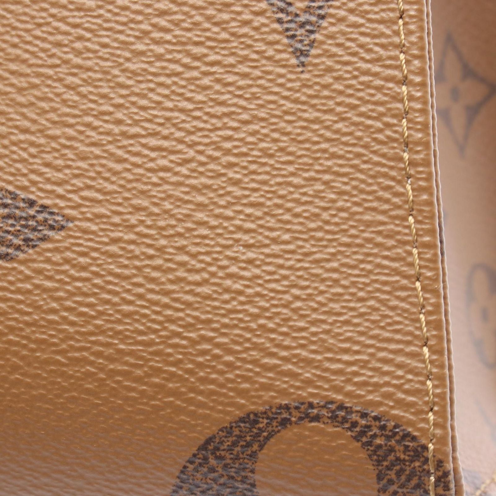 Louis Vuitton Handbag on the Go PM Monogram Giant Reverse M46373 PVC Coated