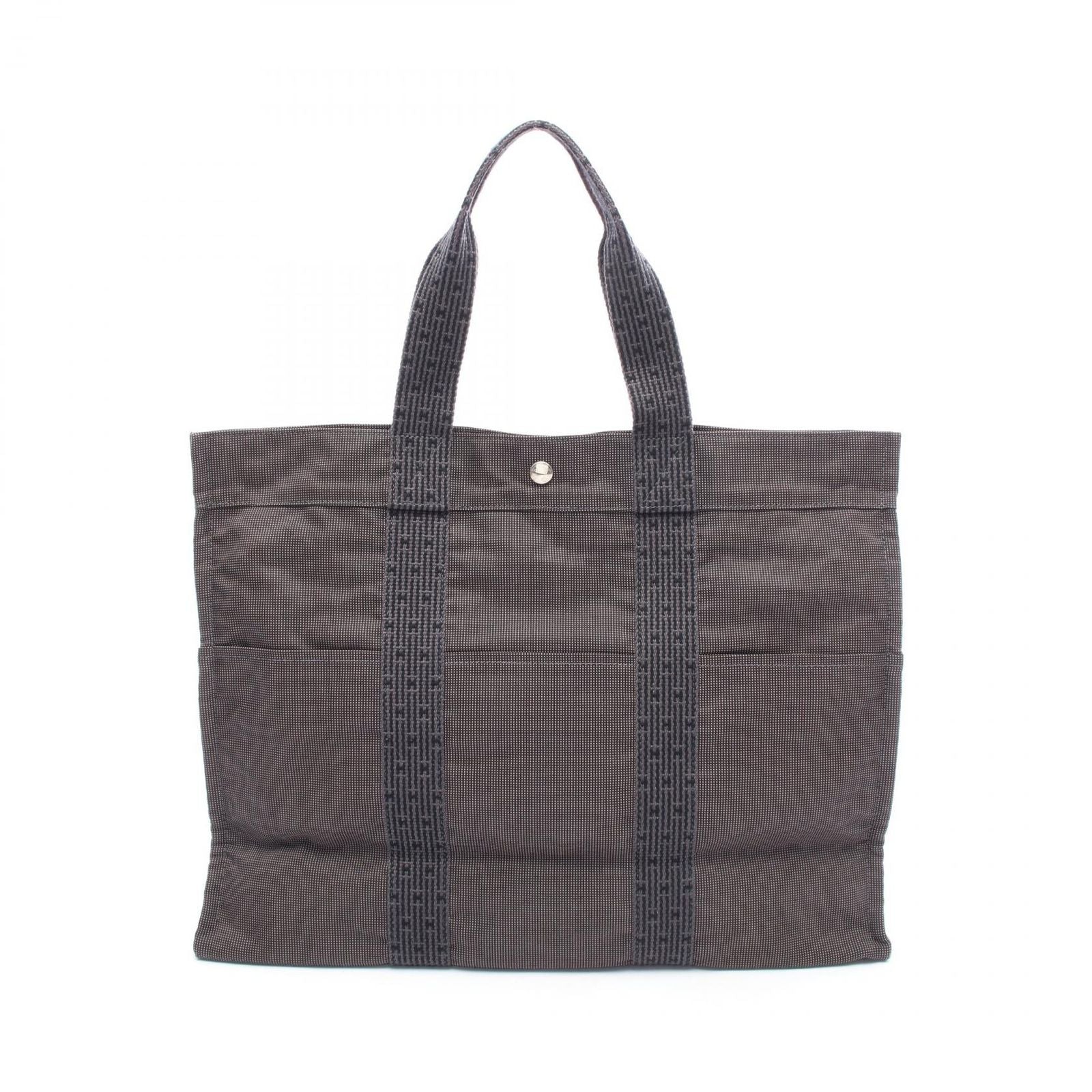Hermes Tote Bag Her Line GM Gray Canvas Her Line Tote GM Gray Unisex