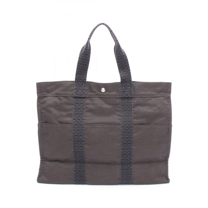 Hermes Tote Bag Her Line GM Gray Canvas Her Line Tote GM Gray Unisex