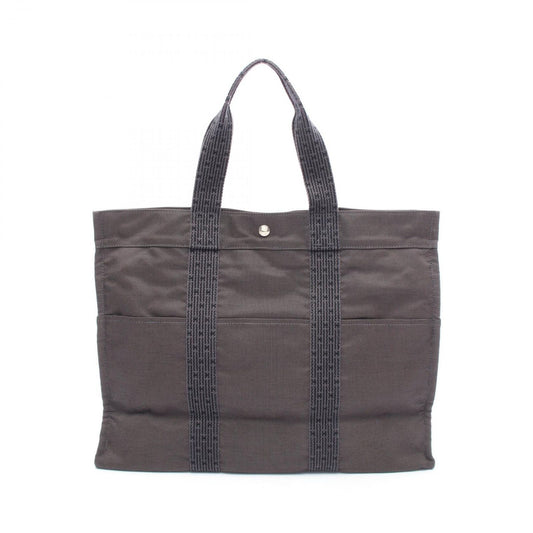 Hermes Tote Bag Her Line GM Gray Canvas Her Line Tote GM Gray Unisex