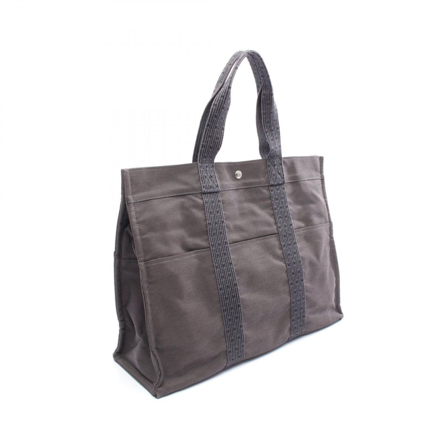 Hermes Tote Bag Her Line GM Gray Canvas Her Line Tote GM Gray Unisex