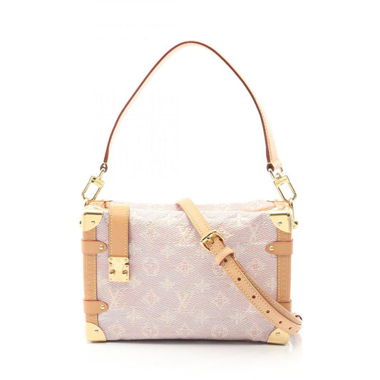 Louis Vuitton Handbag Side Trunk MM Rose PVC Coated Canvas Leather Side Trunk