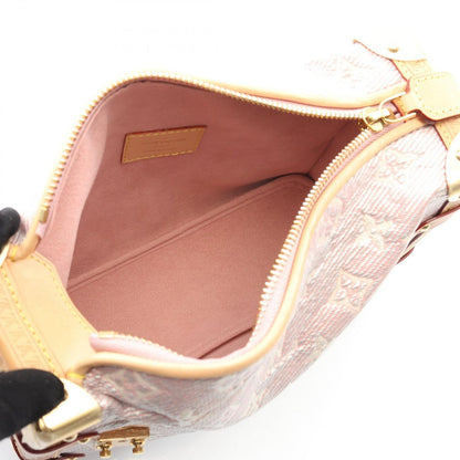 Louis Vuitton Handbag Side Trunk MM Rose PVC Coated Canvas Leather Side Trunk