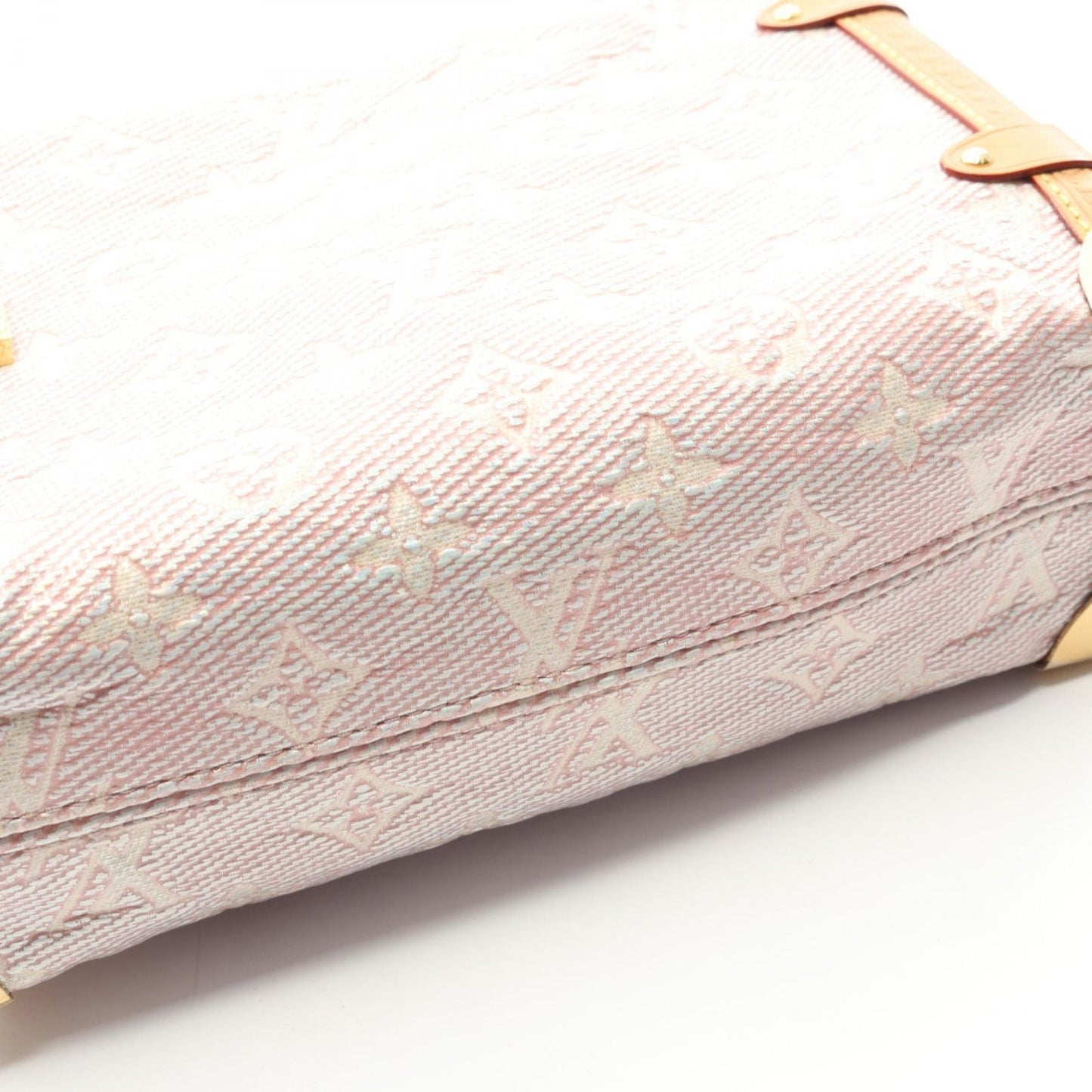 Louis Vuitton Handbag Side Trunk MM Rose PVC Coated Canvas Leather Side Trunk