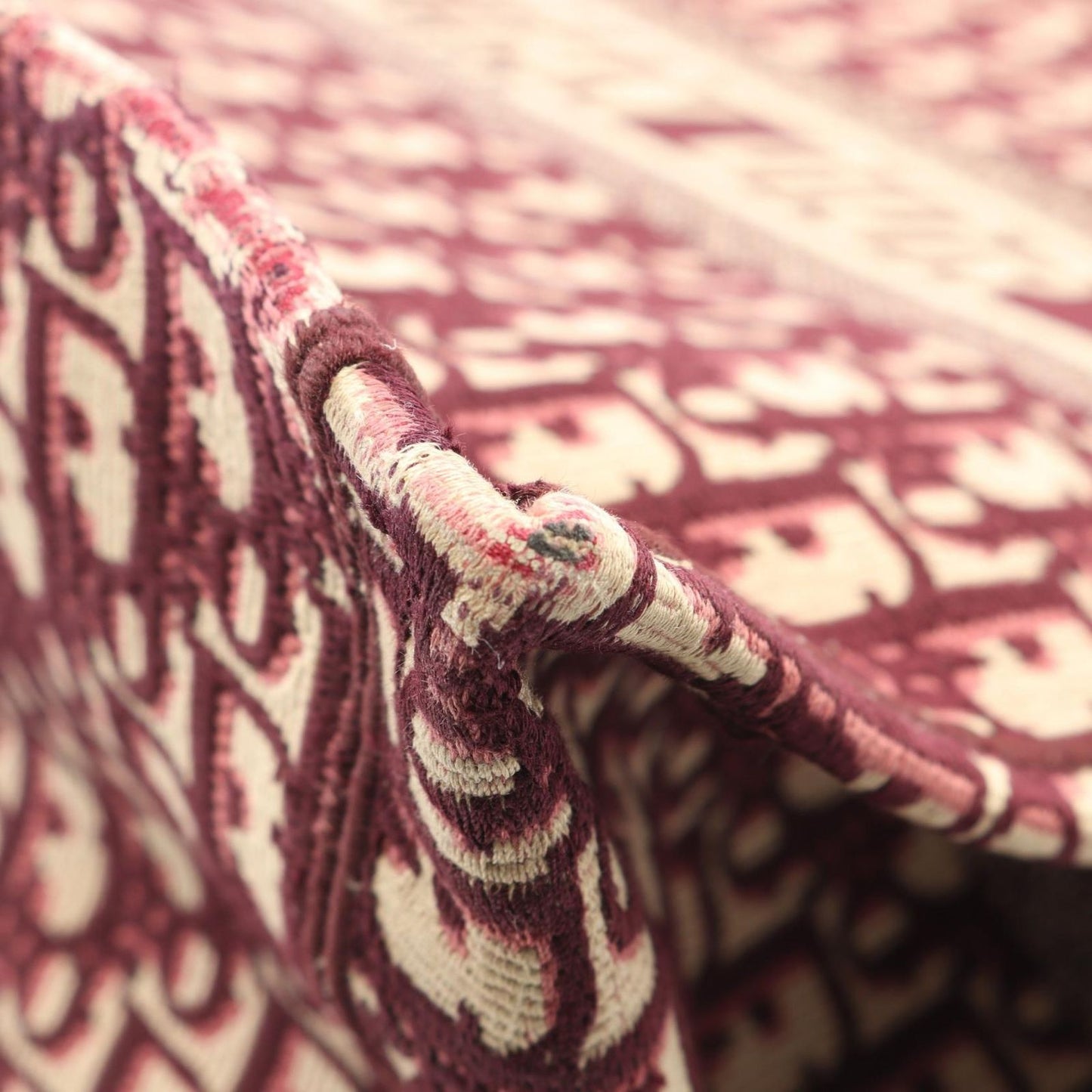 Dior Tote Bag Book Tote Book Tote Large Oblique M1286zriw-M974 Wine Red Canvas