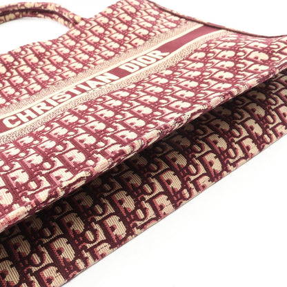 Dior Tote Bag Book Tote Book Tote Large Oblique M1286zriw-M974 Wine Red Canvas