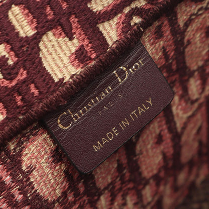 Dior Tote Bag Book Tote Book Tote Large Oblique M1286zriw-M974 Wine Red Canvas