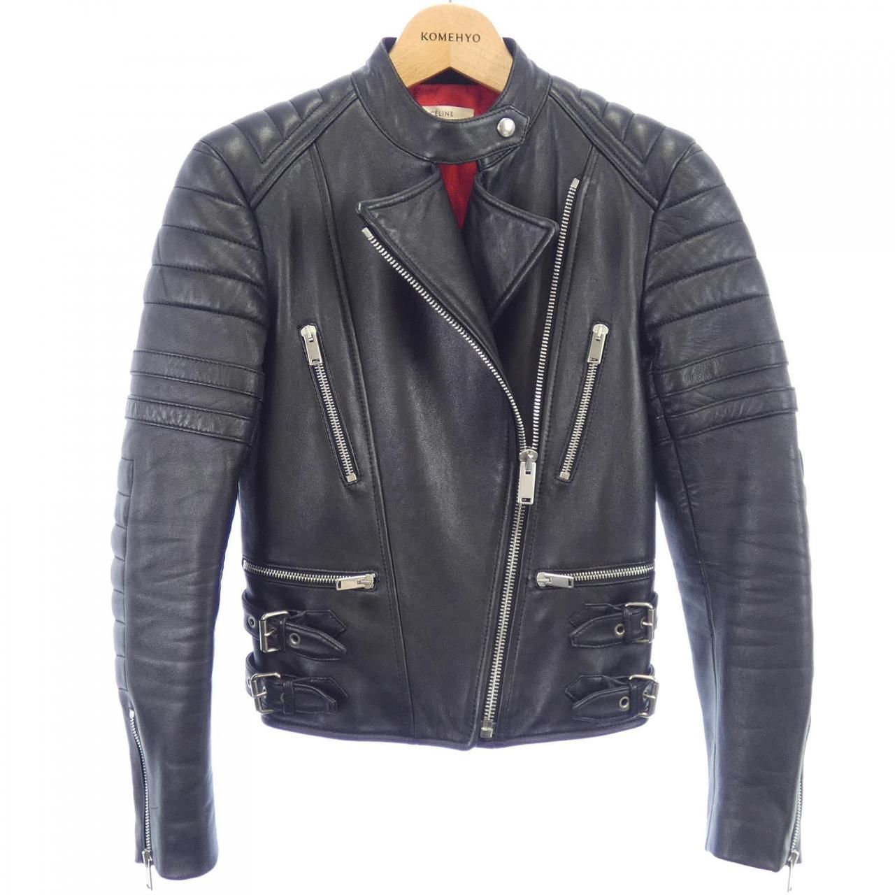 Celine 2 5h99/4533 Leather Rider Jacket
