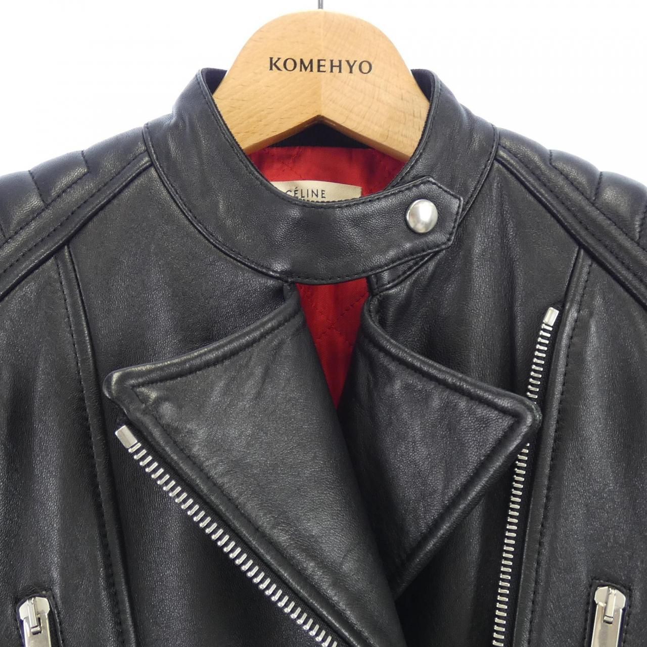Celine 2 5h99/4533 Leather Rider Jacket