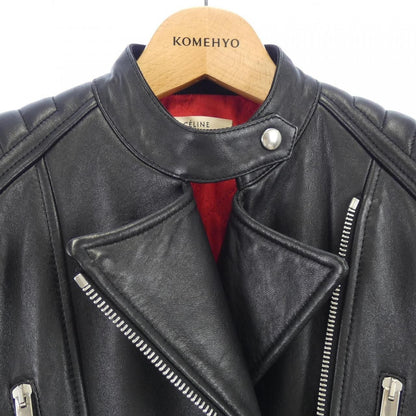 Celine 2 5h99/4533 Leather Rider Jacket