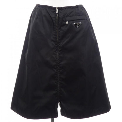 Prada Gabardine Flared Skirt Triangle Logo 21h881 S202 1wq8 Skirt