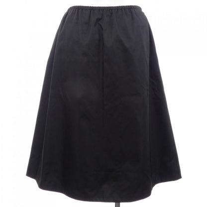 Prada Gabardine Flared Skirt Triangle Logo 21h881 S202 1wq8 Skirt