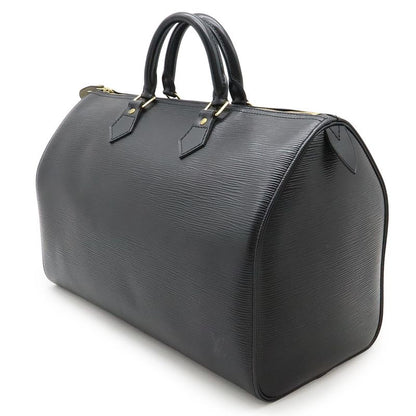 LOUIS VUITTON Epi Speedy 35 Handbag Boston Bag Leather Noir Black Black M42992