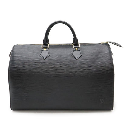 LOUIS VUITTON Epi Speedy 35 Handbag Boston Bag Leather Noir Black Black M42992