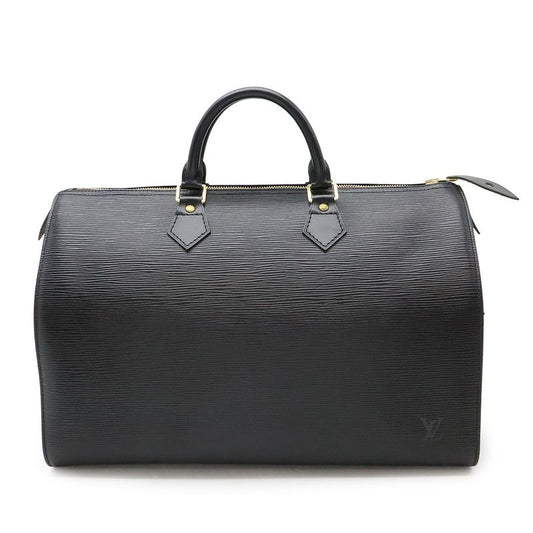 LOUIS VUITTON Epi Speedy 35 Handbag Boston Bag Leather Noir Black Black M42992
