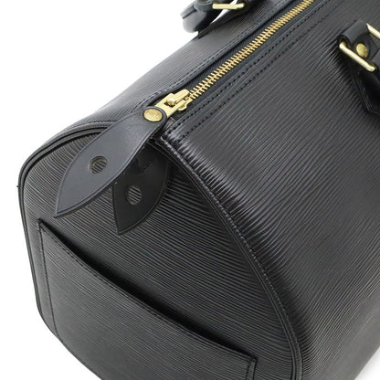 LOUIS VUITTON Epi Speedy 35 Handbag Boston Bag Leather Noir Black Black M42992