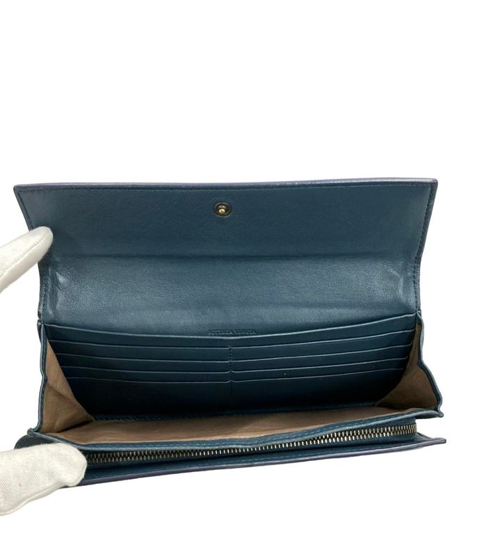 Bottega Veneta Long Wallet Leather Intrecciato Women's Bottega Veneta