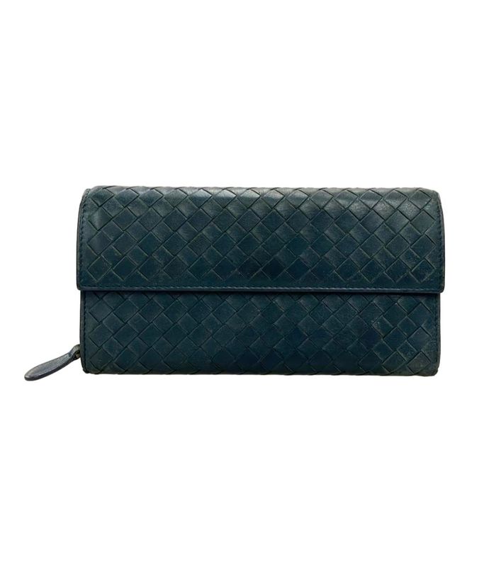 Bottega Veneta Long Wallet Leather Intrecciato Women's Bottega Veneta