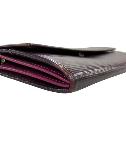Louis Vuitton Long Wallet Leather Epi Portefeuille Sarah M6374k Ladies Louis