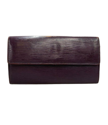 Louis Vuitton Long Wallet Leather Epi Portefeuille Sarah M6374k Ladies Louis