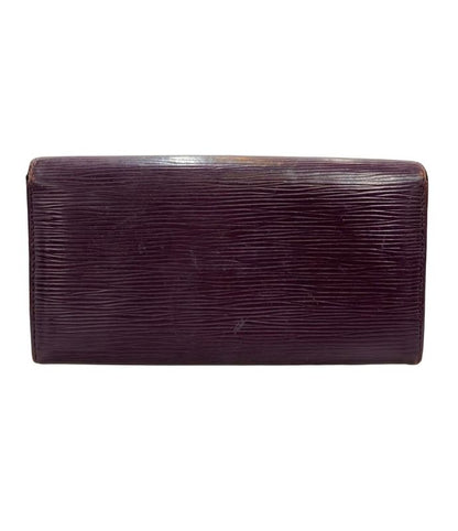 Louis Vuitton Long Wallet Leather Epi Portefeuille Sarah M6374k Ladies Louis