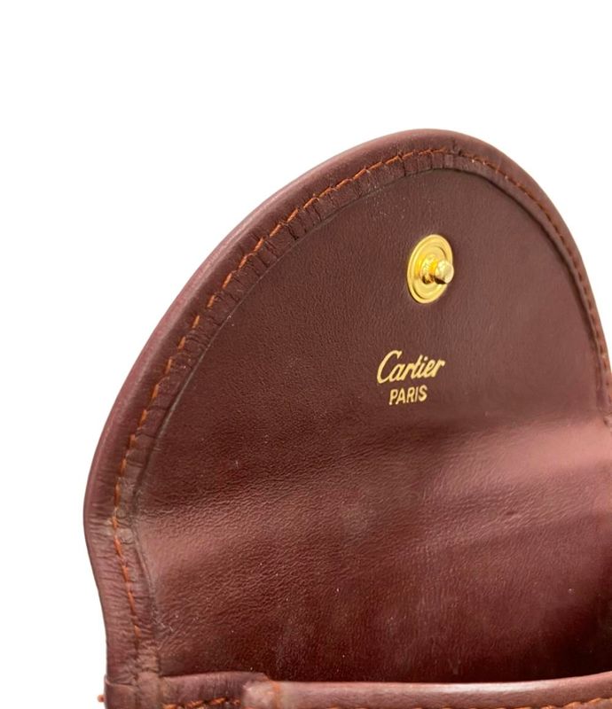 Cartier Coin Case Leather Mastline Ladies Cartier