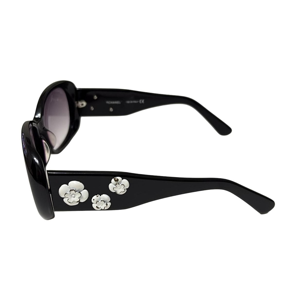 Chanel Sunglasses - 5113 Black X White Camellia