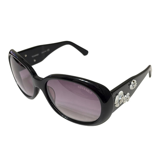 Chanel Sunglasses - 5113 Black X White Camellia