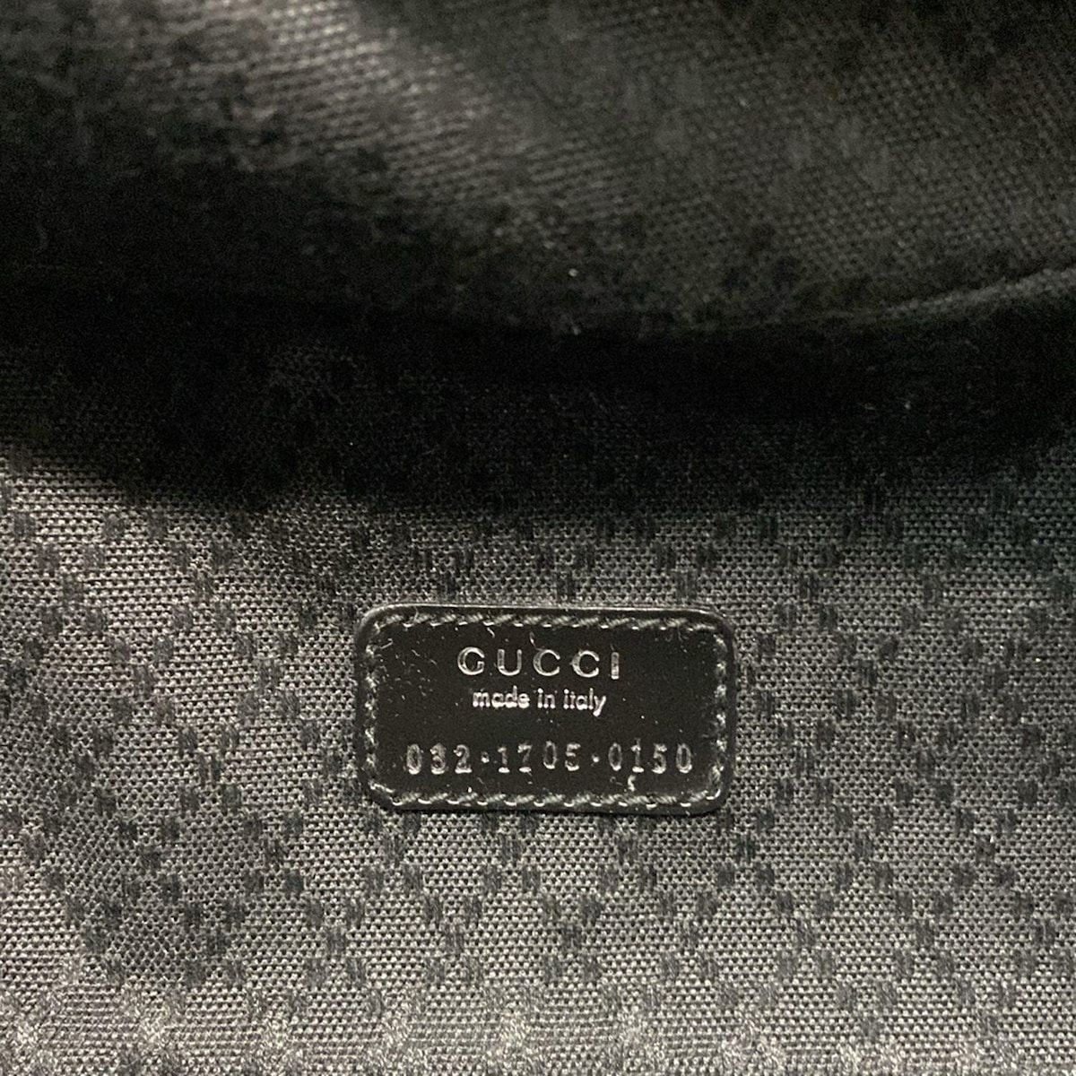 Gucci Vanity Bag Bamboo Black Leather