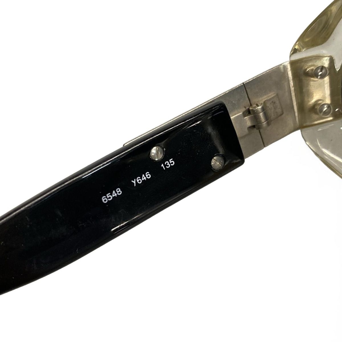 Yves Saint Laurent Sunglasses - 6548 Black X Silver X Clear