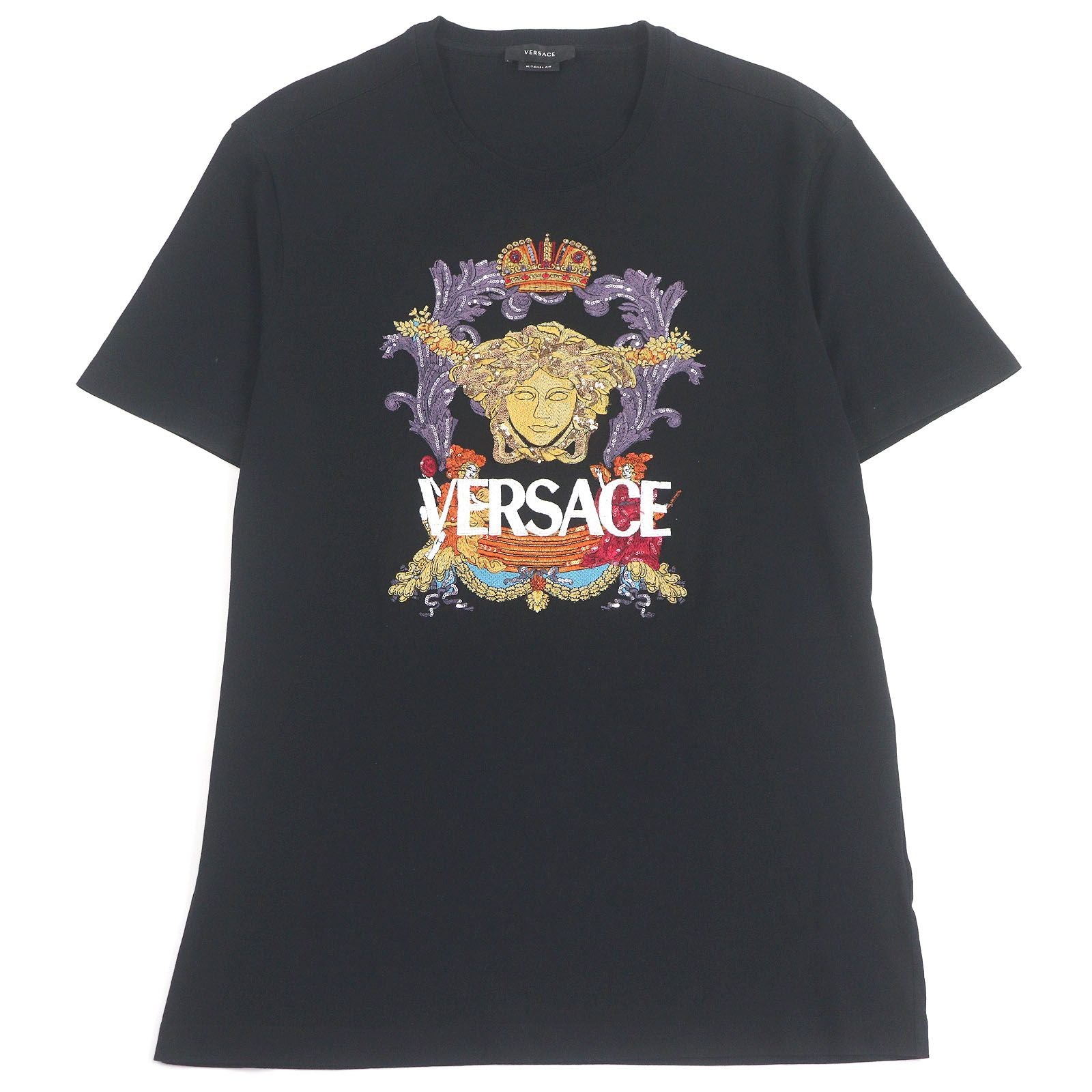 □Versace 2021 Michel Fit Medusa Logo Embroidery Sequin